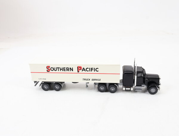 Wiking H0 527a/2 Modellauto LKW Koffersattelzug Peterbilt Southern Pacific 1:87