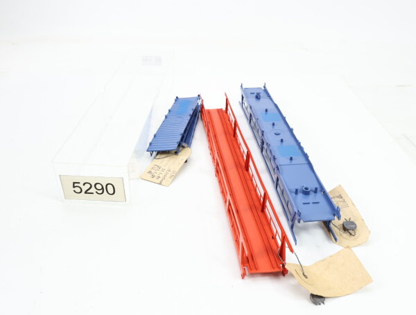 E1641 Fleischmann H0 5290 / 5290A 2x Prototyp Handmuster Wagenaufbau / Plombe