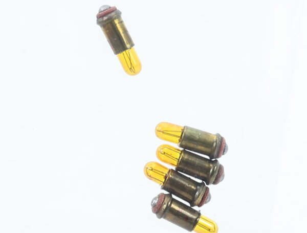 E1641 Fleischmann H0 66534 5x Ersatzteil FMZ-Glühlampe Stecksockel 24V - gelb