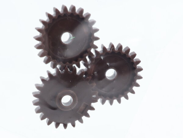 E1641 Fleischmann H0 564128 3x Ersatzteil Zahnrad Z=22 M0,5 m. Ratschring braun