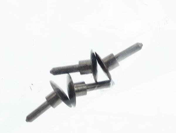 E1641 Fleischmann H0 754006 4x Ersatzteil Puffer gewölbt - schwarz vernickelt