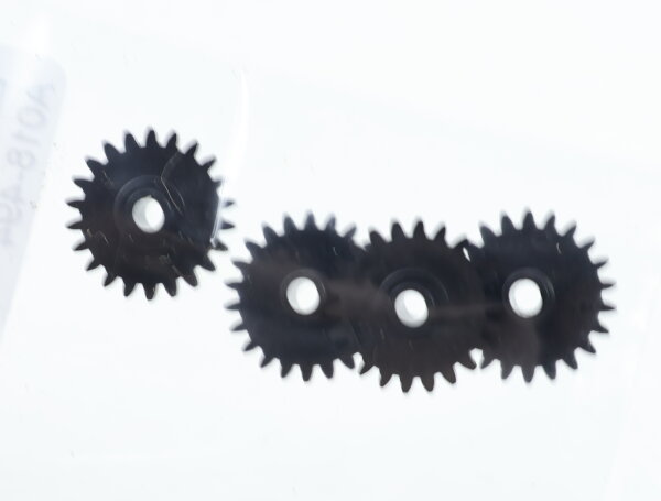 E1641 Fleischmann H0 564126 4x Ersatzteil Zahnrad Z=22 M0,5 - schwarz