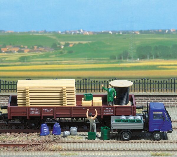Busch H0 1132 Ausgestaltungs-Set "Ladegut"  Beladung für Güterwagen & LKW