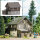 Busch H0 1675 Gebäude-Bausatz Forsthaus mit Schuppen Toilettenhaus und Balkon