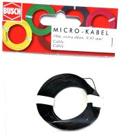 Busch 5795 Litze Micro-Kabel schwarz 0,05 mm²...