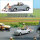 Busch H0 7823 Action Set: Anschieben mit Figuren & PKW Szenenset Diorama 1:87