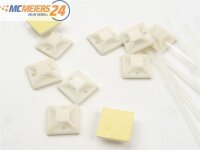Kabelbinder-Set Montagesockel Klebesockel 19 x 19 mm E488