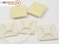 Kabelbinder-Set 10-tlg. Montagesockel Klebesockel 40 x 40 mm E488