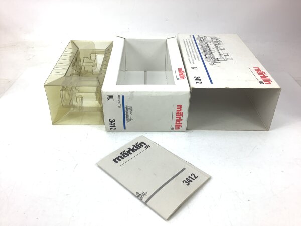 Märklin H0 3412 Leerverpackung OVP für Dampflok Tenderlok T5 BR 1206 K.W.St.E.