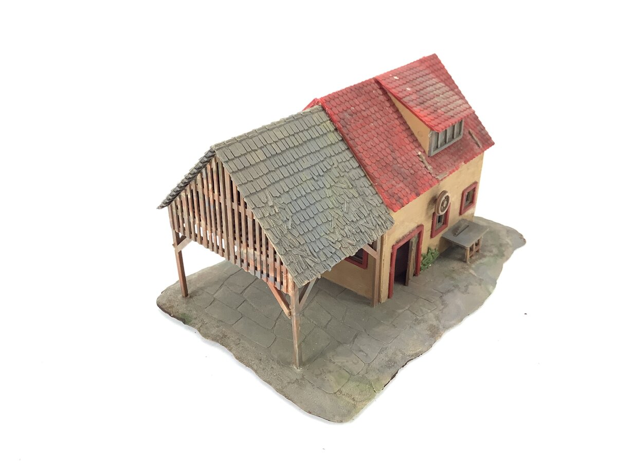 Ferme, Faller réf B 276 A en Ho, Maquette décor train