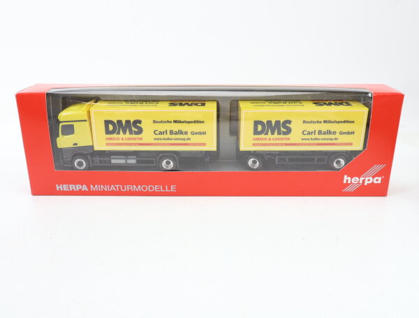 Herpa H0 LKW MB Actros 11 HZ DMS Umzug & Logistik Carl Balke 1:87