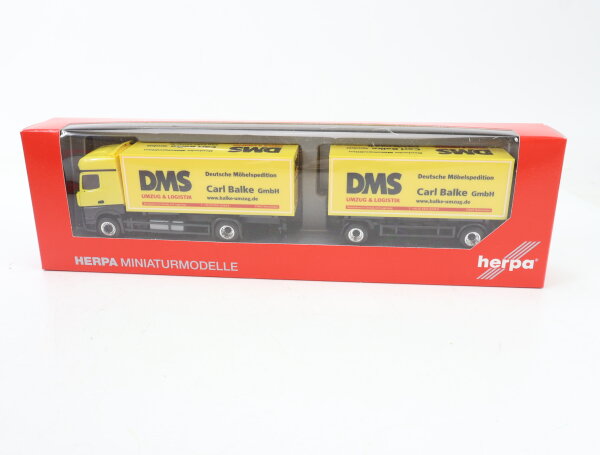 Herpa H0 LKW MB Actros 11 HZ DMS Umzug & Logistik Carl Balke 1:87
