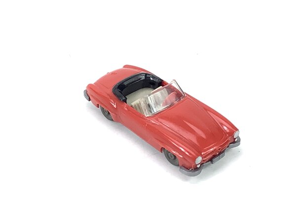 Wiking H0 386/1A Modellauto PKW Mercedes 190 SL Cabrio orangerot 1:87