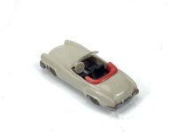 Wiking H0 386/1C Modellauto PKW Mercedes 190 SL Cabrio hellgelbgrau ~ 1:87