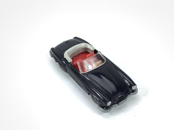 Wiking H0 386/5C Modellauto PKW Mercedes 190 SL Cabrio schwarz 1:87