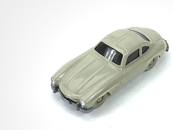 Wiking H0 387/1D Modellauto PKW Mercedes 300 SL Coupé hellgelbgrau 1:87