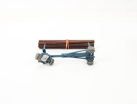 Wiking H0 509/3 Modellauto Langholzanhänger (Typ 1) mattgraublau 1:87