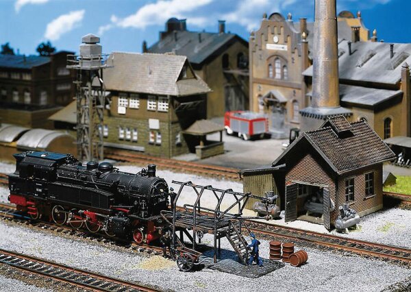 Faller H0 120139 Kompressorhaus, Rohrblasgerüst, Schürhakengestell
