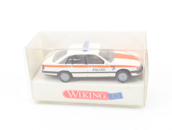Wiking H0 104 08 Modellauto PKW Polizei Opel Senator Weiß 1:87