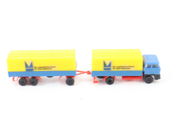 Kibri Z Modellauto LKW Lastzug Hängerzug DAF 2800 "Varta Batterien" 1:220