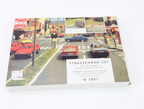Busch N 7097 Landschaftsbau Geländebau Straßenbau-Set / unvollständig