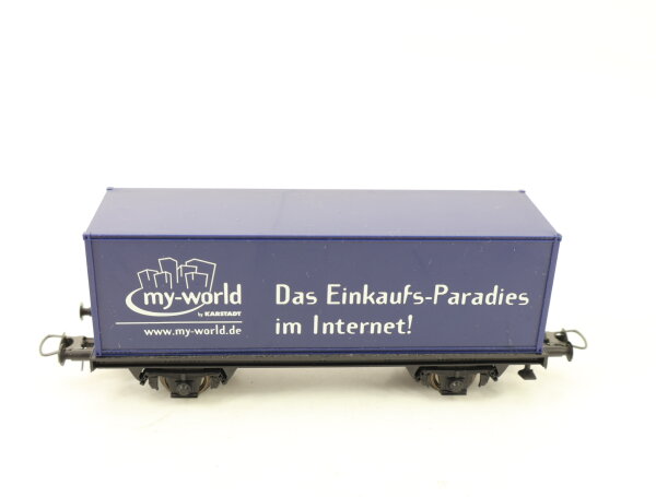 Roco H0 Güterwagen Containerwagen LeBuffet Karstadt "my-world"