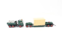 Wiking H0 504/1 Modellauto LKW Schwerlastzug MB 3850S kieferngrün 1:87