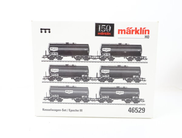 Märklin H0 46529 Güterwagen-Set 6-tlg. Kesselwagen-Set "Mobil" DB / NEM MHI