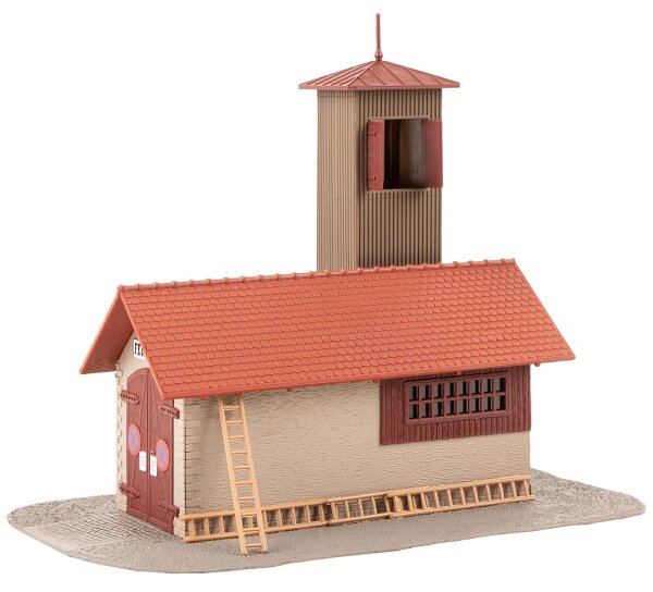 Faller H0 131383 Gebäude-Bausatz Dorf-Feuerwehrgerätehaus 1:87