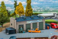 Faller H0 131385 Gebäude-Bausatz LKW-Werkstatt Halle mit Rolltoren 3-ständig