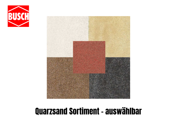 Busch Quarzsand fein Schotter zur Strandgestaltung 300g | Farbe auswählbar