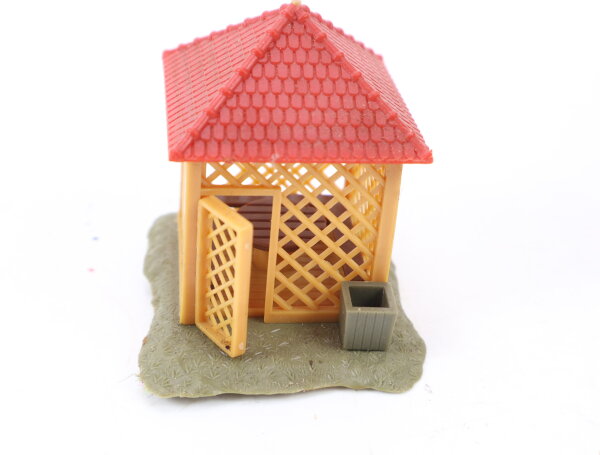 Faller H0 aus B-590 Gebäude Schrebergarten Gartenlaube gebaut