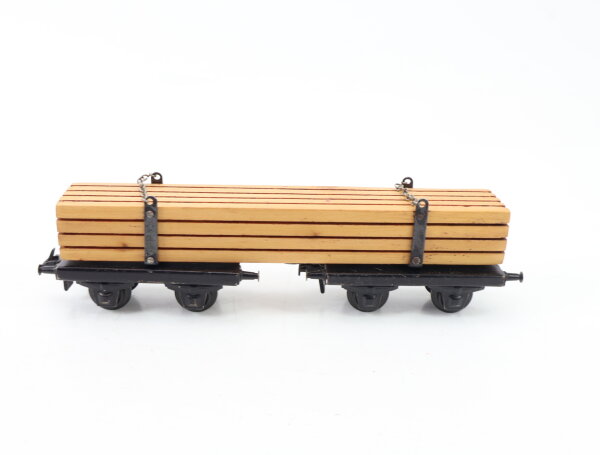 Trix Express H0 20/158 Güterwagen Langholzwagen mit Ladung