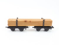 Trix Express H0 20/158 Güterwagen Langholzwagen mit Ladung