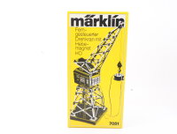 Märklin H0 7051 elektrischer Kran Drehkran mit Hebemagnet u. Stellpult