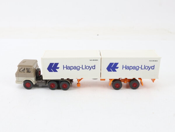 Wiking H0 Hapag-Lloyd/7J Modellauto Werbemodell LKW Hanomag Henschel 1:87