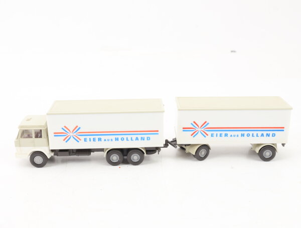 Wiking H0 683/1CD Modellauto Koffer LKW Hanomag Henschel Eier aus Holland 1:87