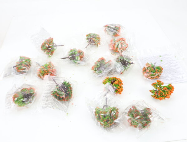 De Agostini N 020 Bepflanzung 16x Baum Laubbaum in Blüte / Höhe  ca. 60 mm