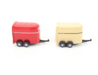 Wiking H0 Modellauto 2x Pferdeanhänger Westfalia 1:87