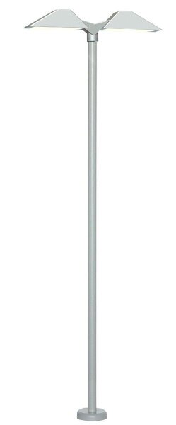 Viessmann 6084 H0 Moderne Bahnsteigleuchte doppelt, 2 LEDs weiß