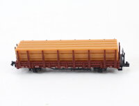 De Agostini N 032 Güterwagen Rungenwagen mit Holzladung 3336314 DB