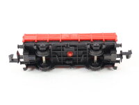 Minitrix N  Güterwagen Niederbordwagen mit Ladung rot