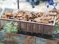 Juweela H0 28187 Industrieschrott rostig Echtrost Schrott...