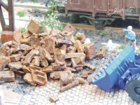 Juweela H0 28187 Industrieschrott rostig Echtrost Schrott 75g 1:87