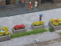 Juweela 28248 H0 Pflanzkübel Holz, eckig 10x klein 1:87