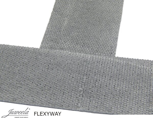 Juweela 28259 H0 FLEXYWAY Pflasterstraße Altstadt Kopfstein 1x Gerade 1:87