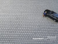 Juweela H0 28282  FLEXYWAY Gehweg Platten 40x40 grau...