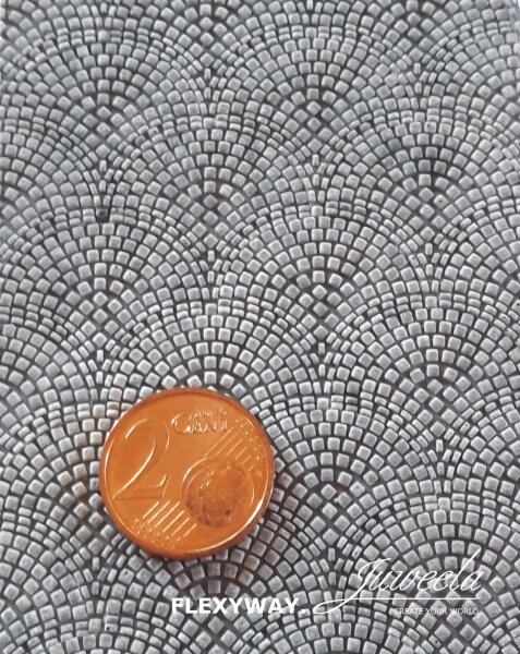 Juweela H0 28283 Kopfsteinpflaster Pflasterstrasse Schuppenbogen Gerade, 1 Segm. 1:87