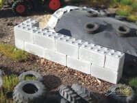 Juweela 28330 H0 Betonblöcke Baustein Noppen 8er/4er - 20+10x 1:87