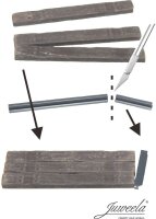 Juweela H0 28383 Schüttbahnsteig Holzschwellen (30...